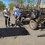 EL MUNICIPIO CONTINÚA CON NUEVAS TAREAS DE BACHEO Y REPARACIÓN DE PAVIMENTO